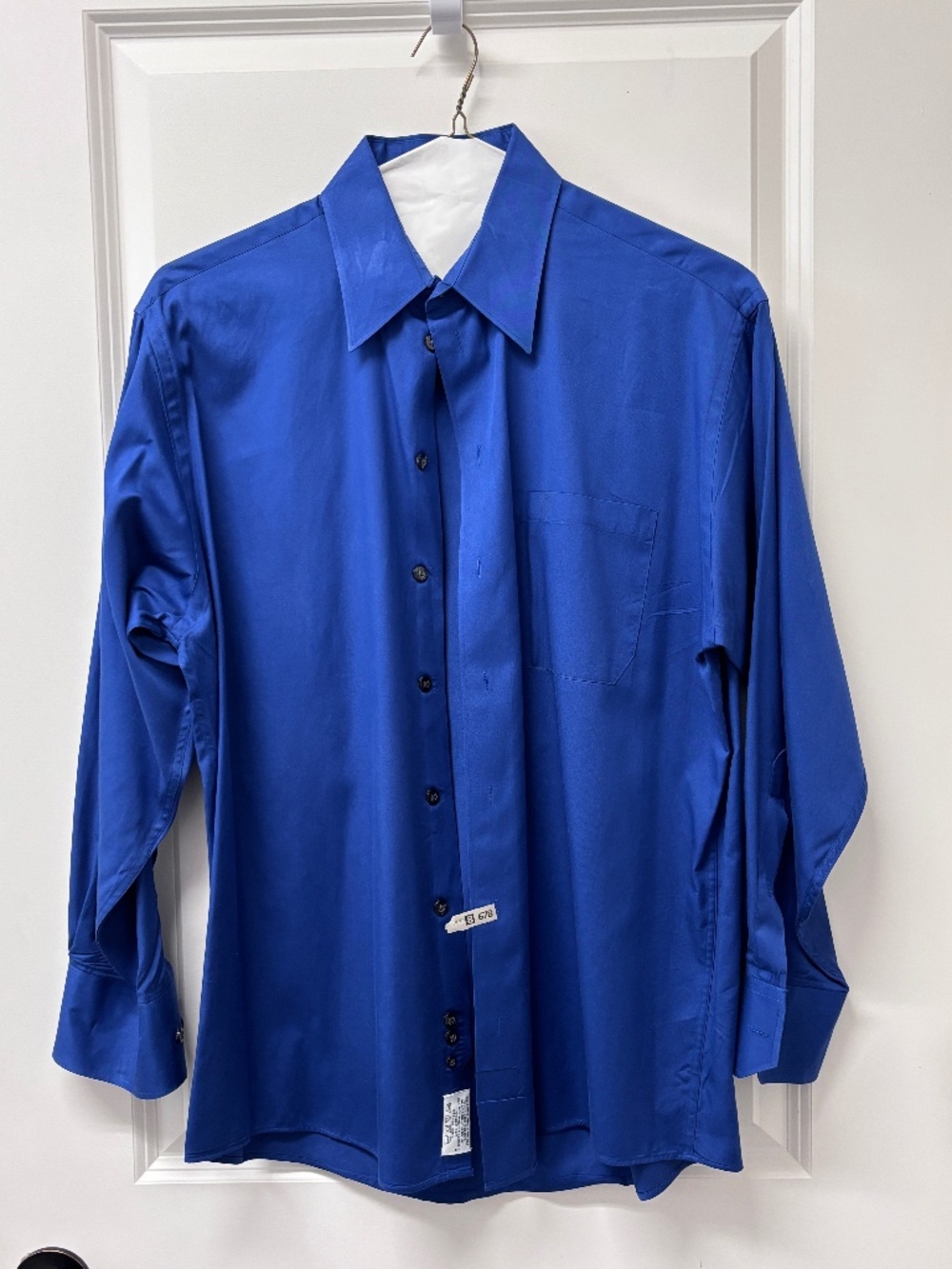 Kenneth Cole 15 1/2 32/33 Mens Long Sleeve Button Down Dress Shirt Blue
